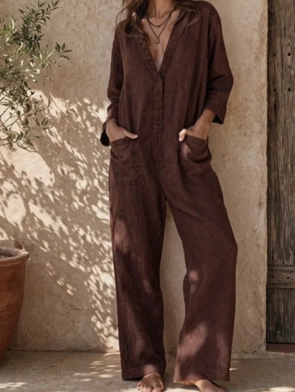 Zara The Veronica Full length linen Overall